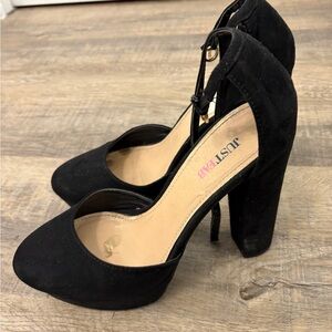 JustFab Elegant Black Heels
